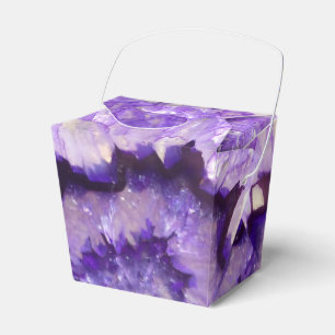 Falln Purple Agate Geode Favor Boxes