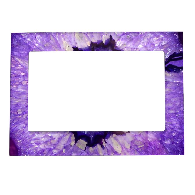 Falln Purple Agate Geode Magnetic Picture Frame (Front)