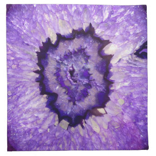 Falln Purple Agate Geode Napkin