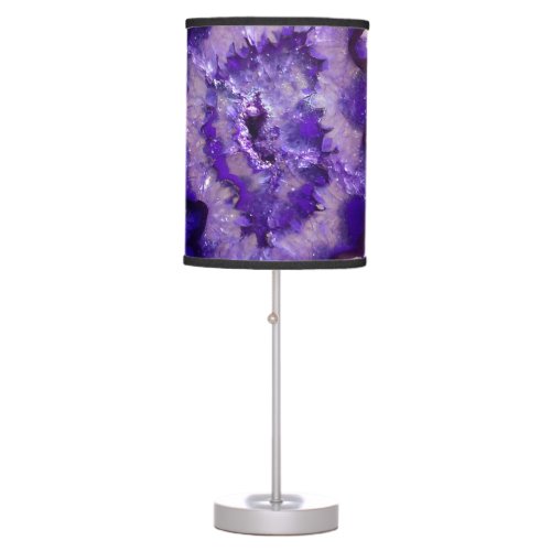 Falln Purple Agate Geode Table Lamp