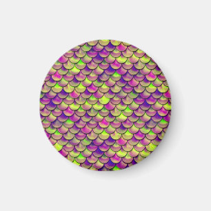 Falln Purple and Green Scales Magnet