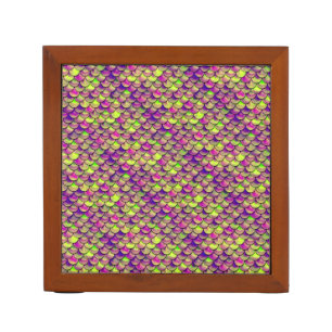 Falln Purple and Green Scales Pencil/Pen Holder