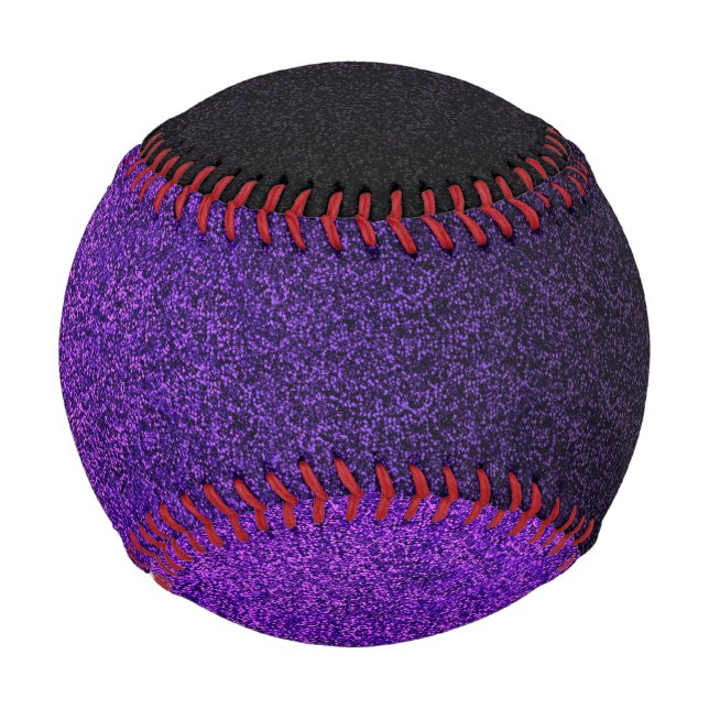 Falln Purple & Black Glitter Gradient Baseball (Front)