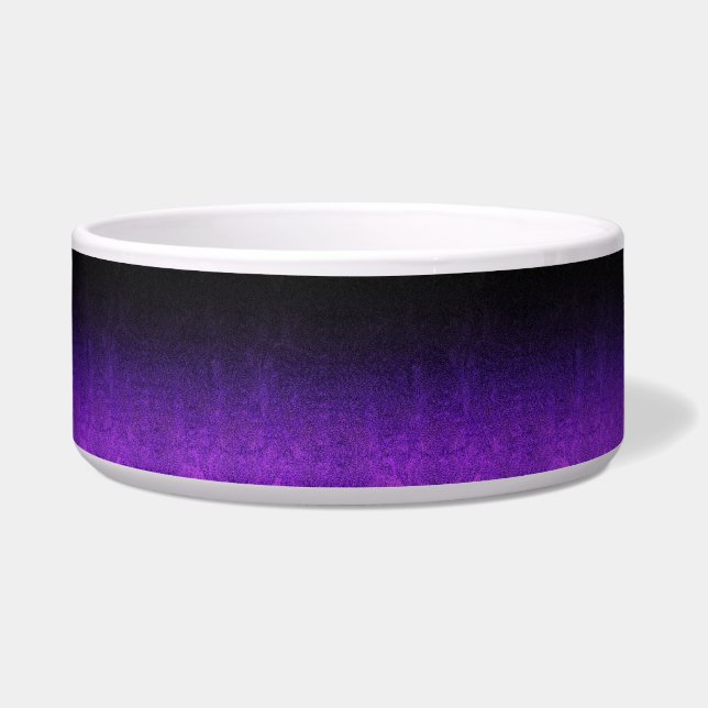 Falln Purple & Black Glitter Gradient Bowl (Front)