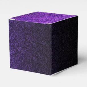 Falln Purple & Black Glitter Gradient Favor Boxes