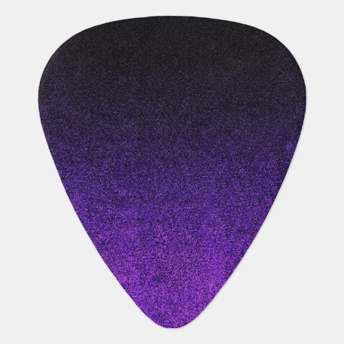 Falln Purple  Black Glitter Gradient Guitar Pick