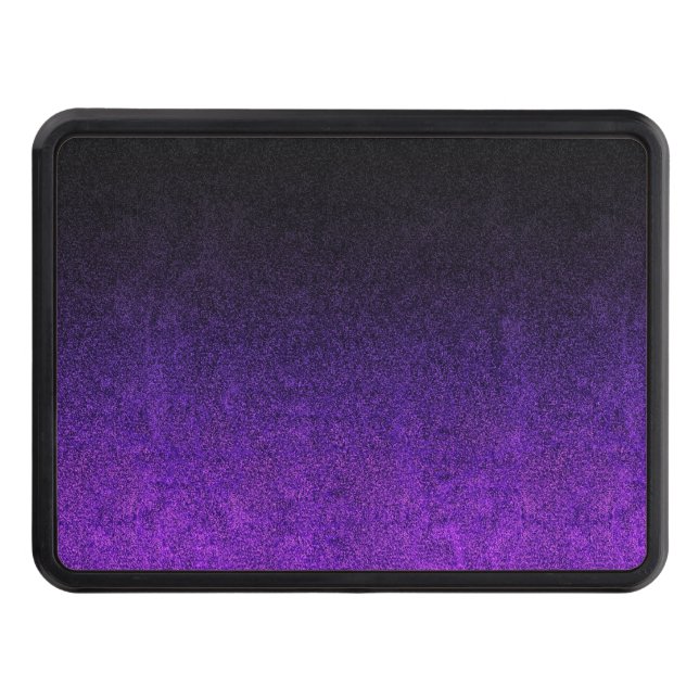 Falln Purple & Black Glitter Gradient Hitch Cover (Front)