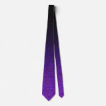 Falln Purple &amp; Black Glitter Gradient Neck Tie