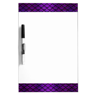 Falln Purple & Blue Mermaid Scales Dry-Erase Board