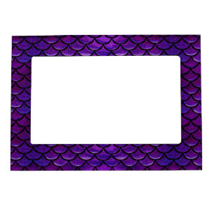 Falln Purple & Blue Mermaid Scales Magnetic Picture Frame