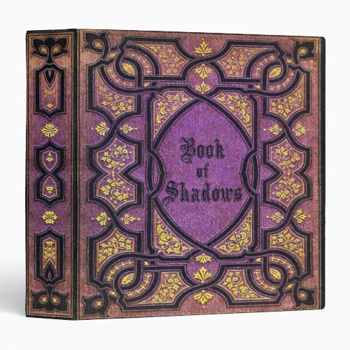 Falln Purple Vines Book of Shadows 3 Ring Binder