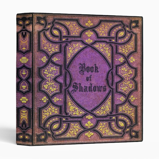 Falln Purple Vines Book of Shadows Binder (Front/Spine)