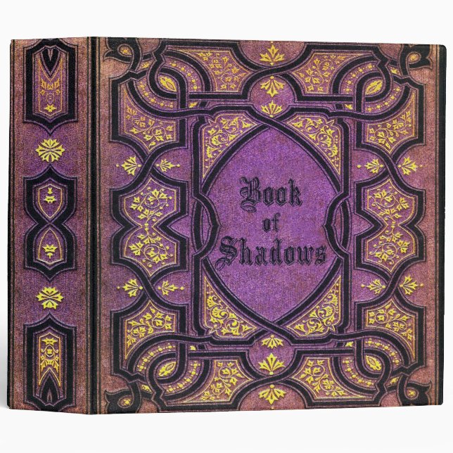 Falln Purple Vines Book of Shadows Binder (Front/Spine)