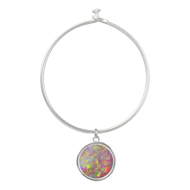 Falln Rainbow Brazilian Opal Bangle Bracelet (Front)