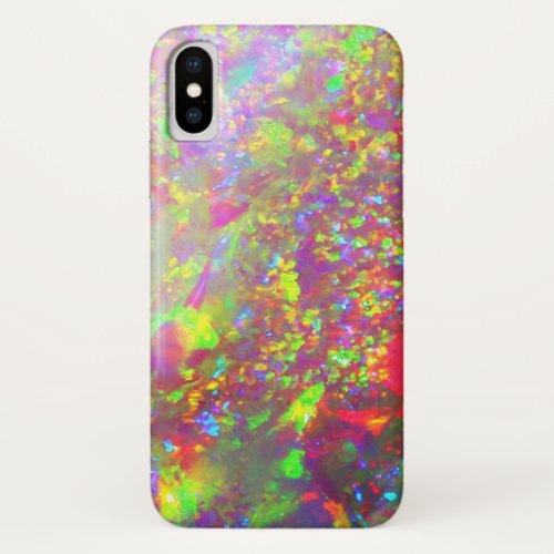 Falln Rainbow Brazilian Opal iPhone X Case