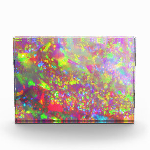 Falln Rainbow Brazilian Opal Photo Block