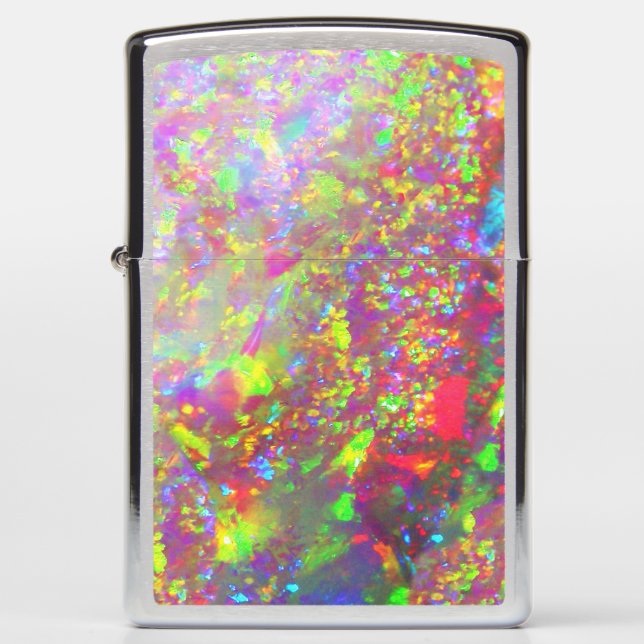 Falln Rainbow Brazilian Opal Zippo Lighter (Front)