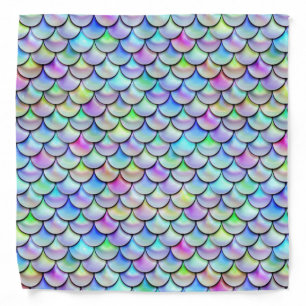 Falln Rainbow Bubble Mermaid Scales Bandana