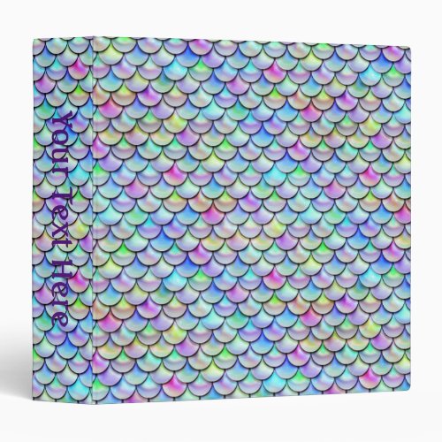 Falln Rainbow Bubble Mermaid Scales Binder