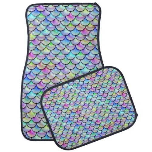 Falln Rainbow Bubble Mermaid Scales Car Mat