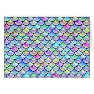 Falln Rainbow Bubble Mermaid Scales Cards