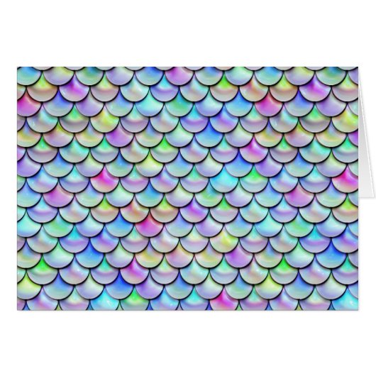 Falln Rainbow Bubble Mermaid Scales Cards (Front Horizontal)