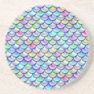Falln Rainbow Bubble Mermaid Scales Drink Coaster