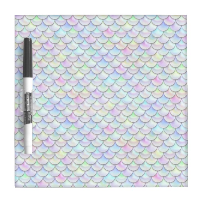 Falln Rainbow Bubble Mermaid Scales Dry Erase Board (Front)
