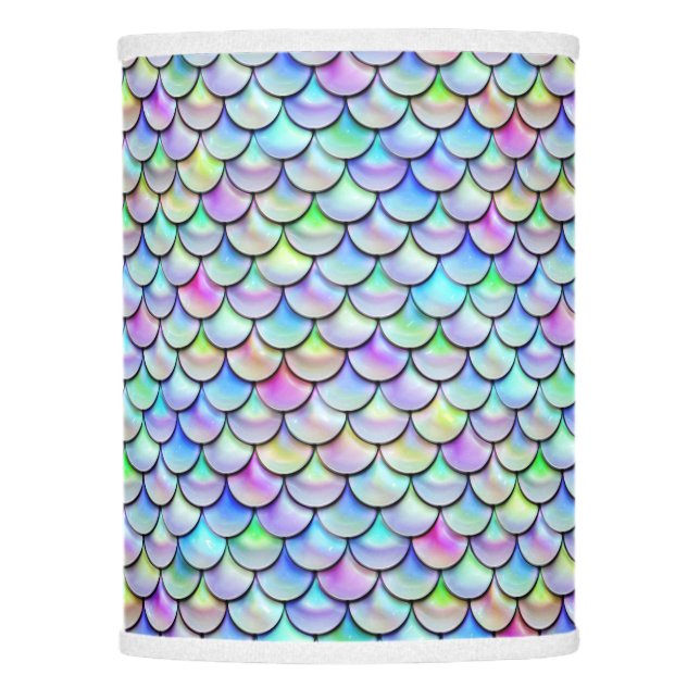Falln Rainbow Bubble Mermaid Scales Lamp Shade (Front)