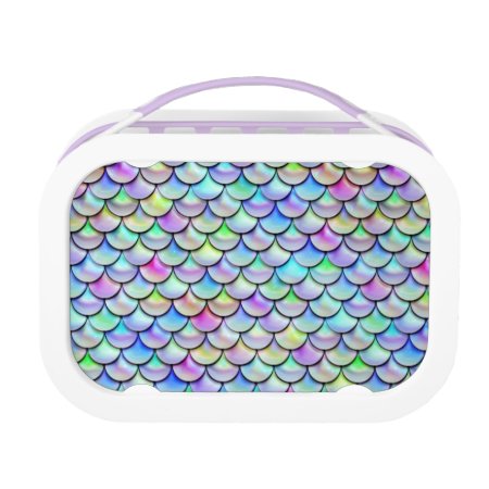 Falln Rainbow Bubble Mermaid Scales Lunch Box