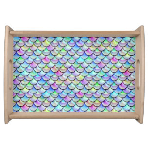 Falln Rainbow Bubble Mermaid Scales Serving Tray