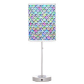 Falln Rainbow Bubble Mermaid Scales Table Lamp (Back)
