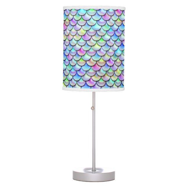 Falln Rainbow Bubble Mermaid Scales Table Lamp (Front)