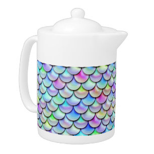 Falln Rainbow Bubble Mermaid Scales Teapot
