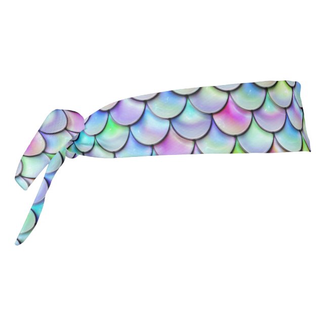 Falln Rainbow Bubble Mermaid Scales Tie Headband (Rotate 270)
