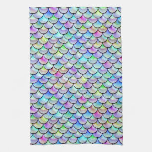 Falln Rainbow Bubble Mermaid Scales Towel