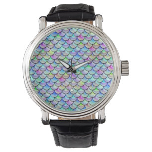 Falln Rainbow Bubble Mermaid Scales Watch