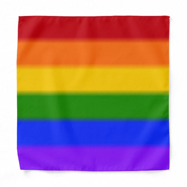 Falln Rainbow Gay Pride Flag Bandana (Front)