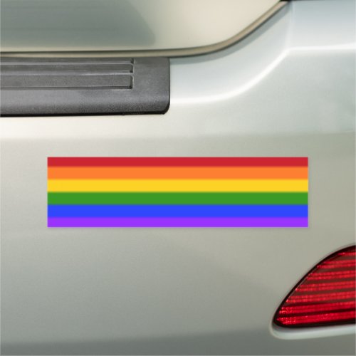 Falln Rainbow Gay Pride Flag Car Magnet