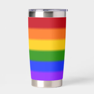 Falln Rainbow Gay Pride Flag Insulated Tumbler