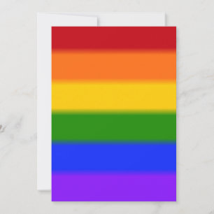 Falln Rainbow Gay Pride Flag Invitation
