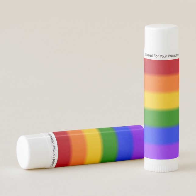Falln Rainbow Gay Pride Flag Lip Balm (Front)