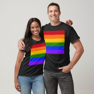 Falln Rainbow Gay Pride Flag T-Shirt