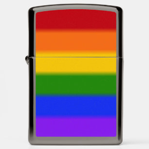 Falln Rainbow Gay Pride Flag Zippo Lighter