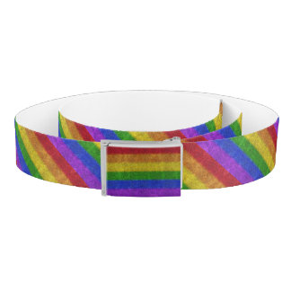 Falln Rainbow Glitter Gradient Belt