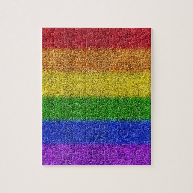 Falln Rainbow Glitter Gradient Jigsaw Puzzle (Vertical)