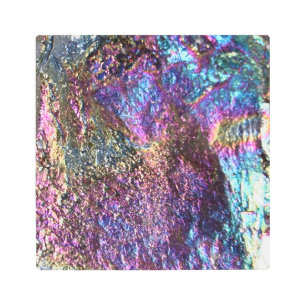 Falln Rainbow Rocks Metal Print