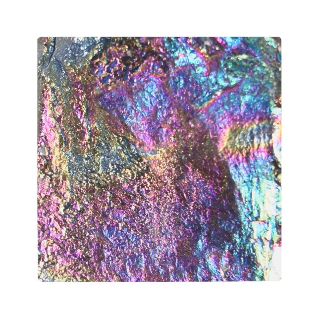 Falln Rainbow Rocks Metal Print (Front)