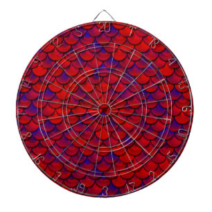 Falln Red and Purple Scales Dart Board