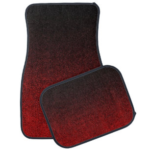 Falln Red & Black Glitter Gradient Car Mat